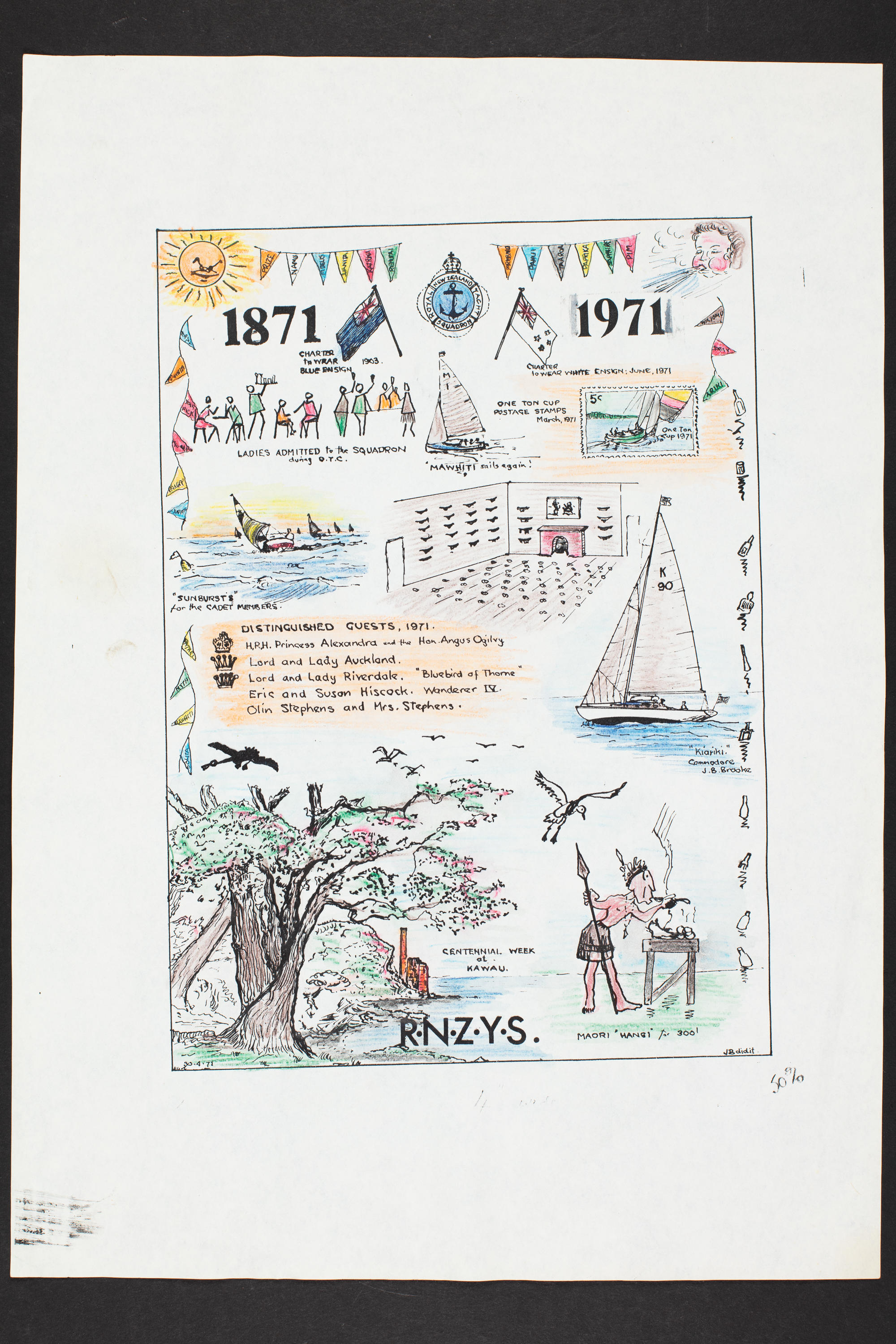 Illustration The Royal New Zealand Yacht Squadron 19871971 New
