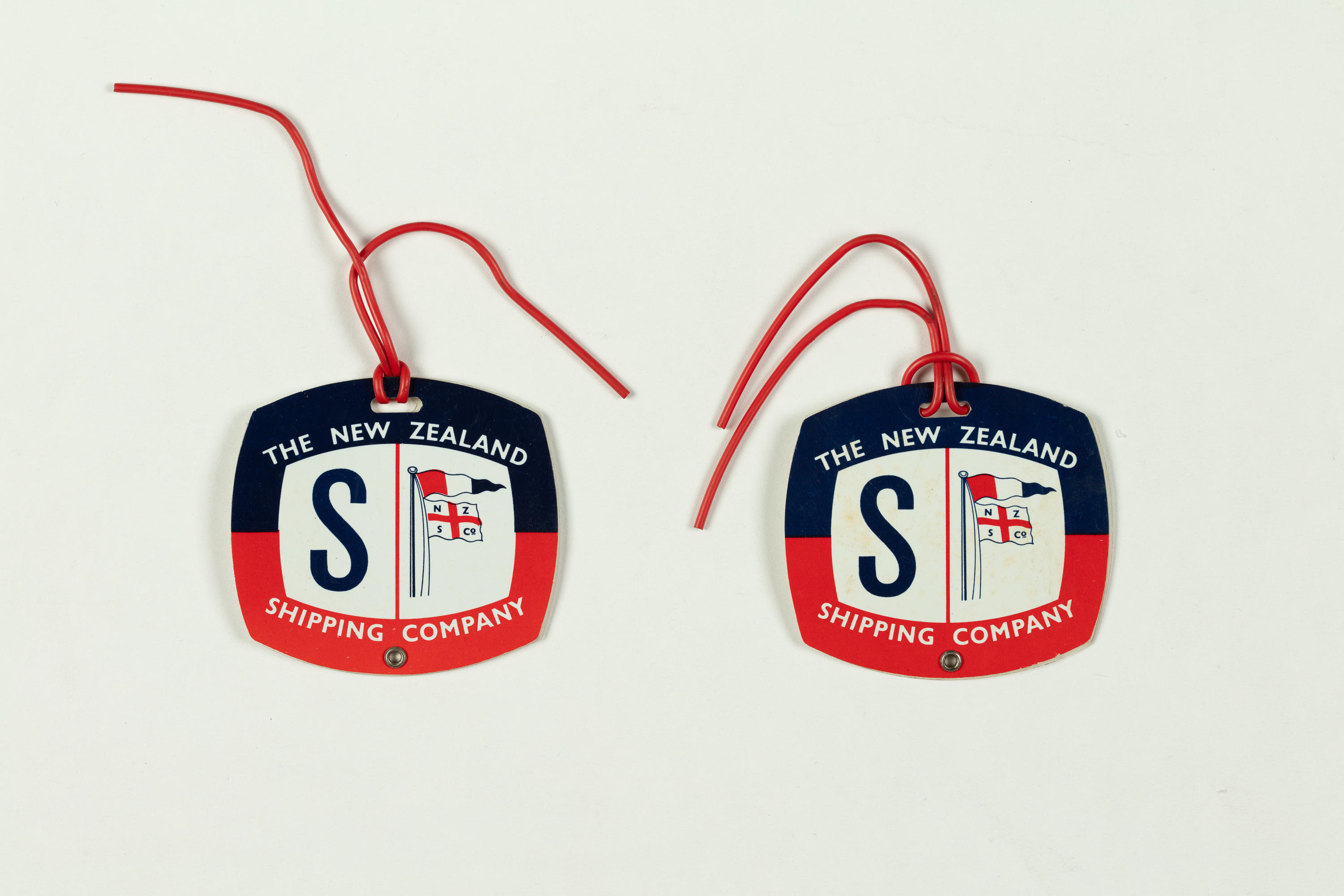 Ephemera luggage tags, New Zealand Shipping Company New Zealand