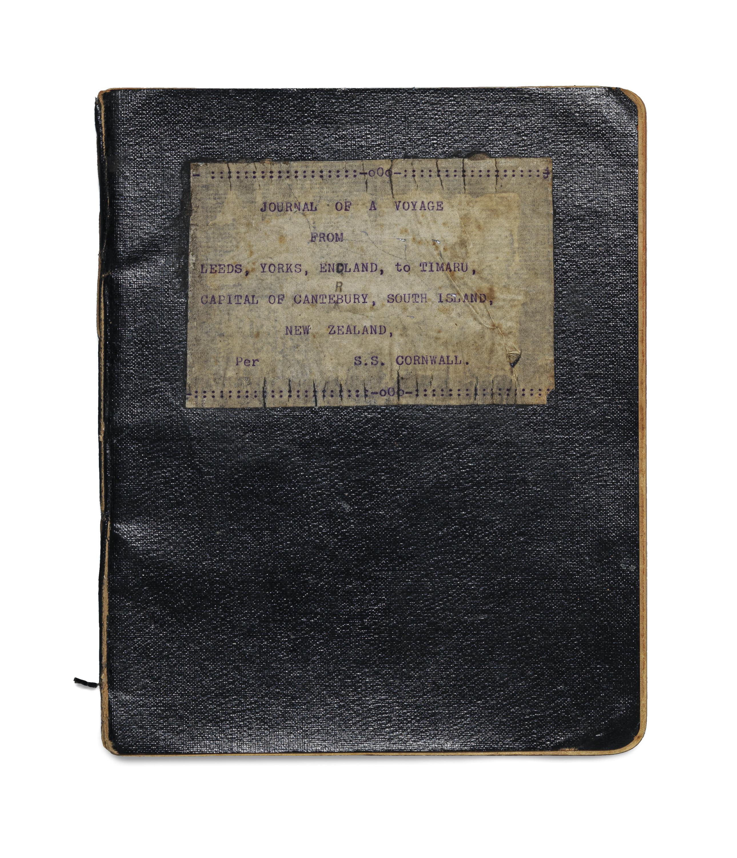 Diary Journal of a voyage from Leeds, Yorkshire, England to Timaru, capital of Cantebury [sic